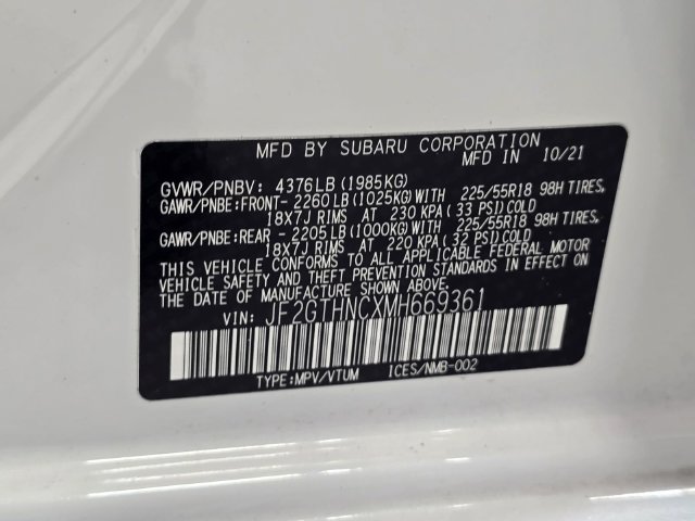 Used 2021 Subaru Crosstrek 2.5i Limited w/ Moonroof Package 2 AWD/4WD image 33