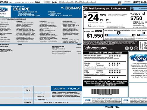 Used 2017 Ford Escape Titanium AWD/4WD image 16