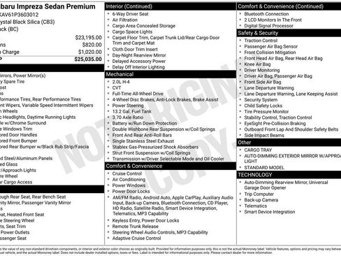 Certified 2023 Subaru Impreza Premium image 23