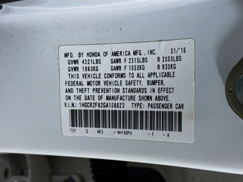 Used 2016 Honda Accord EX-L image 38