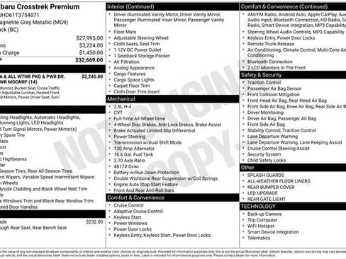 New 2026 Subaru Crosstrek 2.0i Premium AWD/4WD image 5