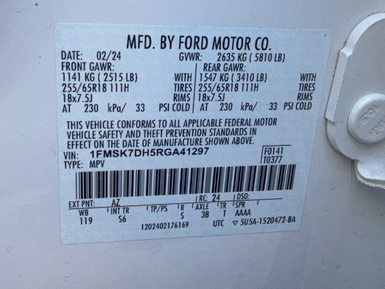 Used 2024 Ford Explorer XLT w/ Equipment Group 202A RWD image 35
