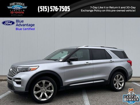 Certified 2020 Ford Explorer Platinum w/ Premium Technology Package AWD/4WD image 1