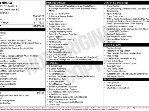 Used 2020 Kia Niro LX image 3