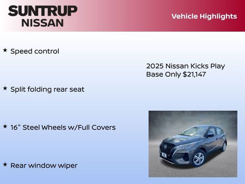 New 2025 Nissan Kicks Play S image 30