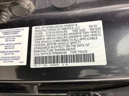 Certified 2023 Honda Ridgeline RTL-E image 33