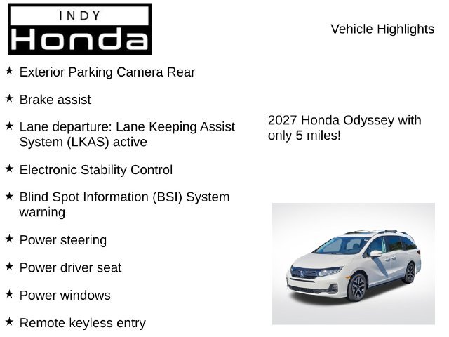 New 2027 Honda Odyssey EX-L image 7