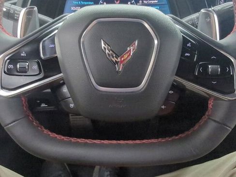 Used 2021 Chevrolet Corvette Stingray Coupe w/ Chrome Exterior Badge Package RWD image 12