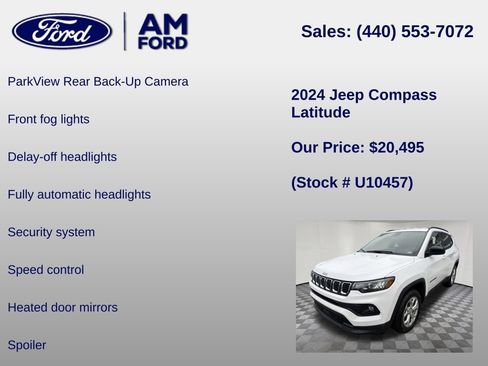 Used 2024 Jeep Compass Latitude AWD/4WD image 12
