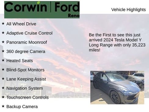 Used 2024 Tesla Model Y Long Range AWD/4WD image 4