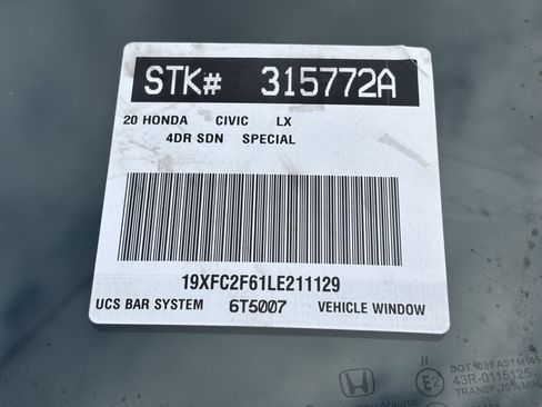 Used 2020 Honda Civic LX image 4