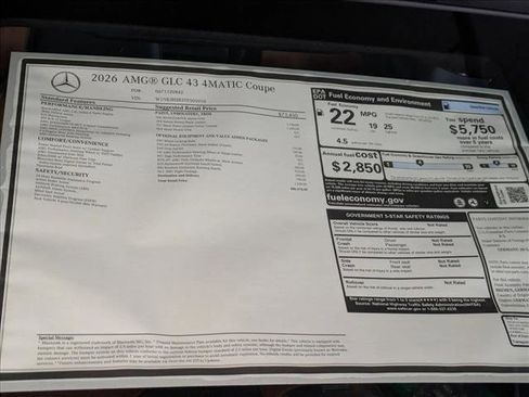 New 2026 Mercedes-Benz GLC 43 AMG 4MATIC Coupe image 19