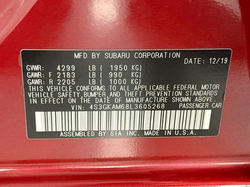 Used 2020 Subaru Impreza 2.0i Sport w/ Popular Package #1 image 33