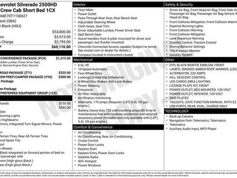 New 2026 Chevrolet Silverado 2500 Custom w/ Custom Convenience Package image 6