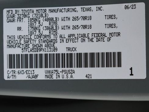 Used 2023 Toyota Tundra SR5 w/ TRD Off-Road Premium Package AWD/4WD image 33