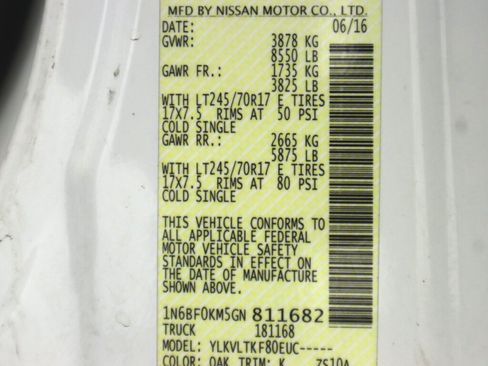 Used 2016 Nissan NV 1500 SV RWD image 37