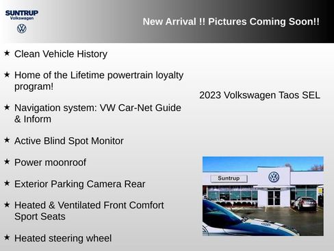 Used 2023 Volkswagen Taos SEL AWD/4WD image 3