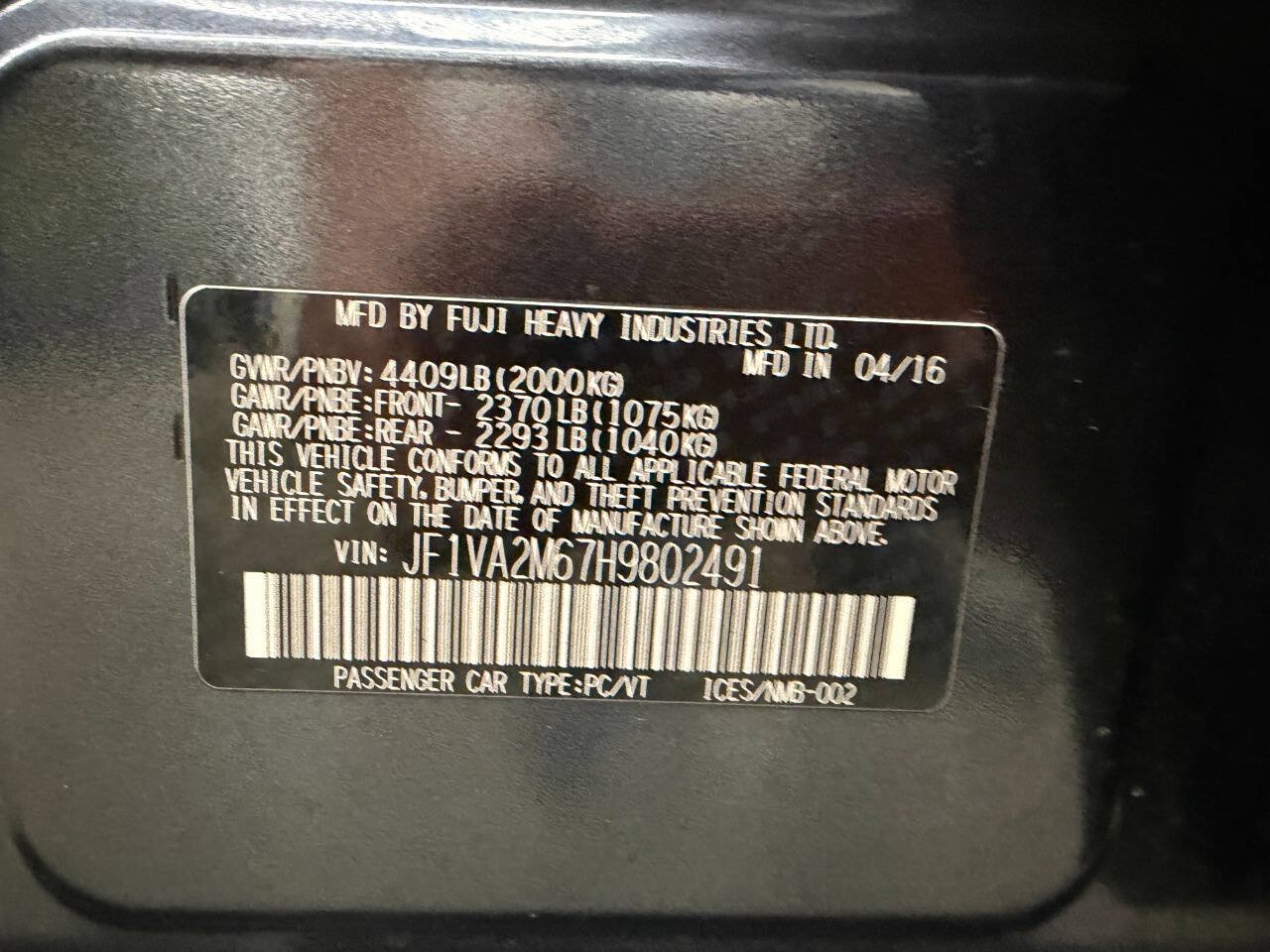 Used 2017 Subaru WRX STI AWD/4WD image 30