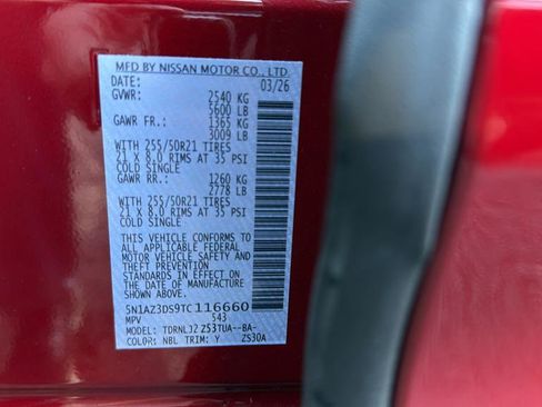 New 2026 Nissan Murano Platinum w/ Cargo Package AWD/4WD image 36