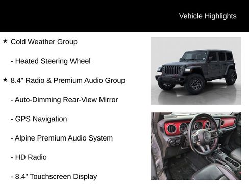 Used 2020 Jeep Wrangler Unlimited Rubicon w/ Uconnect 4C Nav & Sound Group AWD/4WD image 11