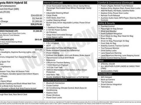 Used 2024 Toyota RAV4 SE w/ Convenience Package image 18