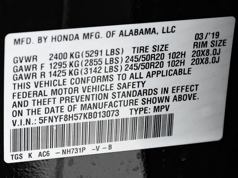 Used 2019 Honda Passport EX-L image 73