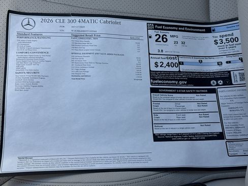 New 2026 Mercedes-Benz CLE 300 4MATIC Cabriolet image 33