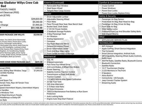 Used 2026 Jeep Gladiator Sport AWD/4WD image 15