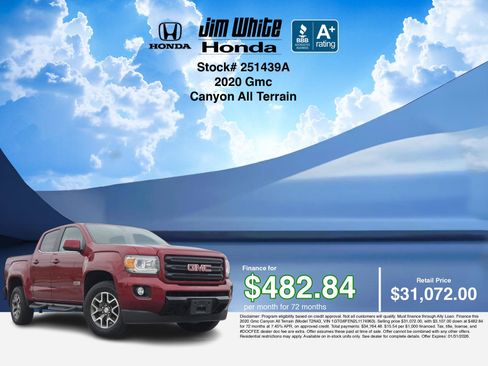 Used 2020 GMC Canyon All Terrain w/ Trailering Package image 3