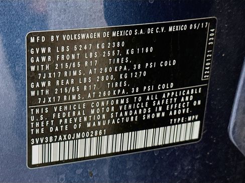 Used 2018 Volkswagen Tiguan S FWD image 12