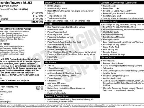 Used 2021 Chevrolet Traverse RS FWD image 4