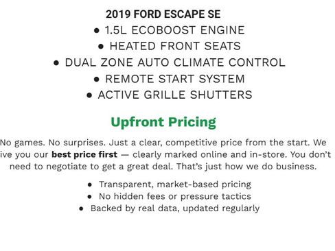 Certified 2019 Ford Escape SE image 2