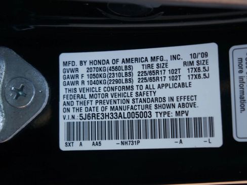 Used 2010 Honda CR-V LX image 35