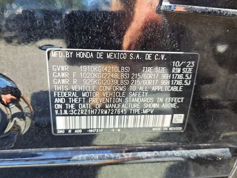 Used 2024 Honda HR-V EX-L image 7