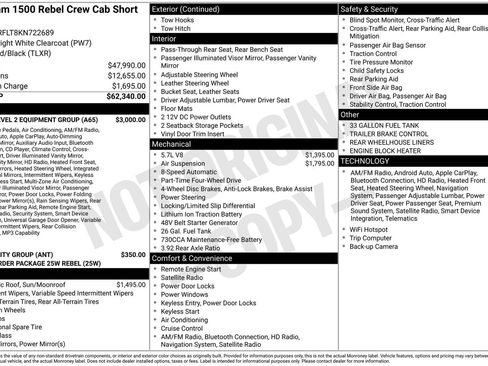Used 2019 RAM 1500 Rebel w/ Rebel Level 2 Equipment Group AWD/4WD image 31