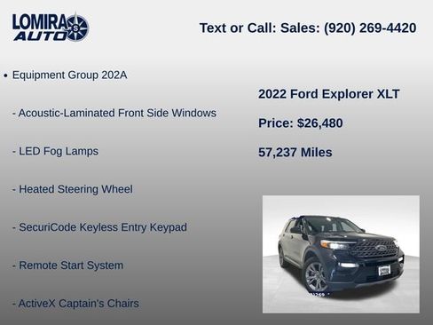 Used 2022 Ford Explorer XLT w/ XLT Sport Appearance Package AWD/4WD image 8