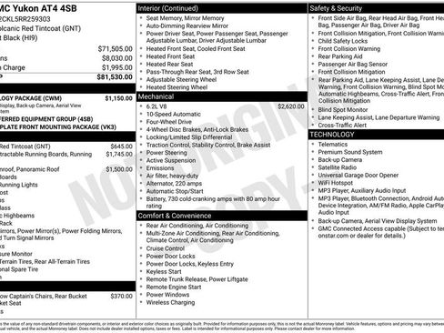 Used 2024 GMC Yukon AT4 w/ Technology Package AWD/4WD image 4