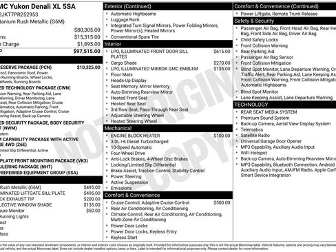 Used 2023 GMC Yukon XL Denali w/ Denali Reserve Package AWD/4WD image 4