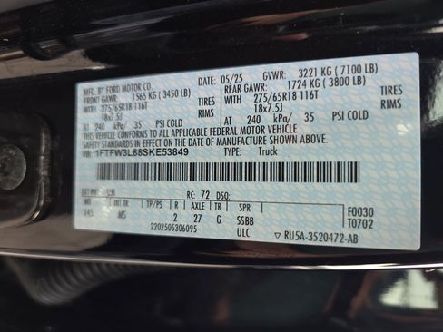 Used 2025 Ford F150 XLT w/ Equipment Group 301A Standard AWD/4WD image 32