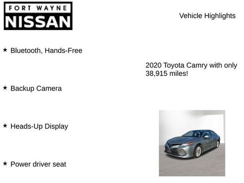 Used 2020 Toyota Camry XLE image 7