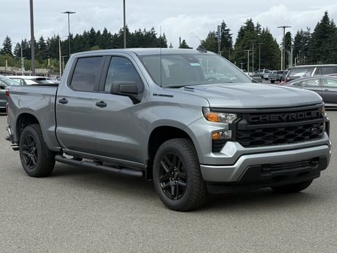 New 2026 Chevrolet Silverado 1500 Custom w/ Turbomax Blackout Package AWD/4WD image 7