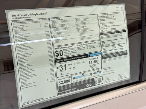Used 2026 BMW 330i Sedan w/ Premium Package RWD image 29