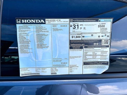 New 2026 Honda Accord SE image 21