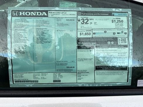 New 2025 Honda Accord LX image 31