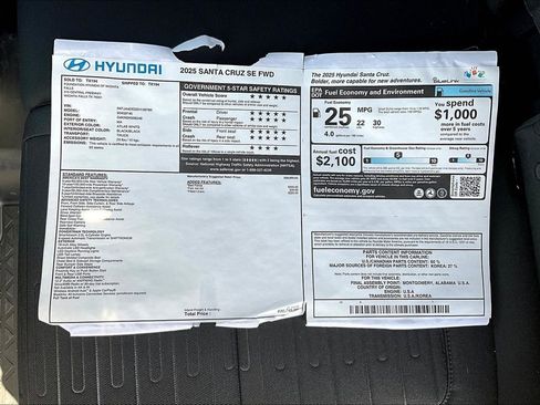 New 2025 Hyundai Santa Cruz SE image 23