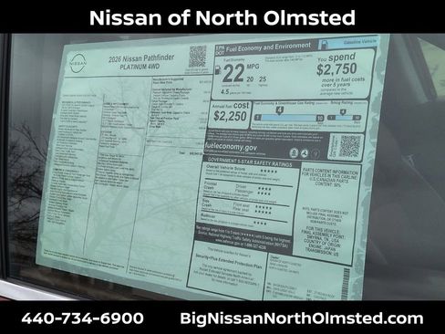 New 2026 Nissan Pathfinder Platinum image 20