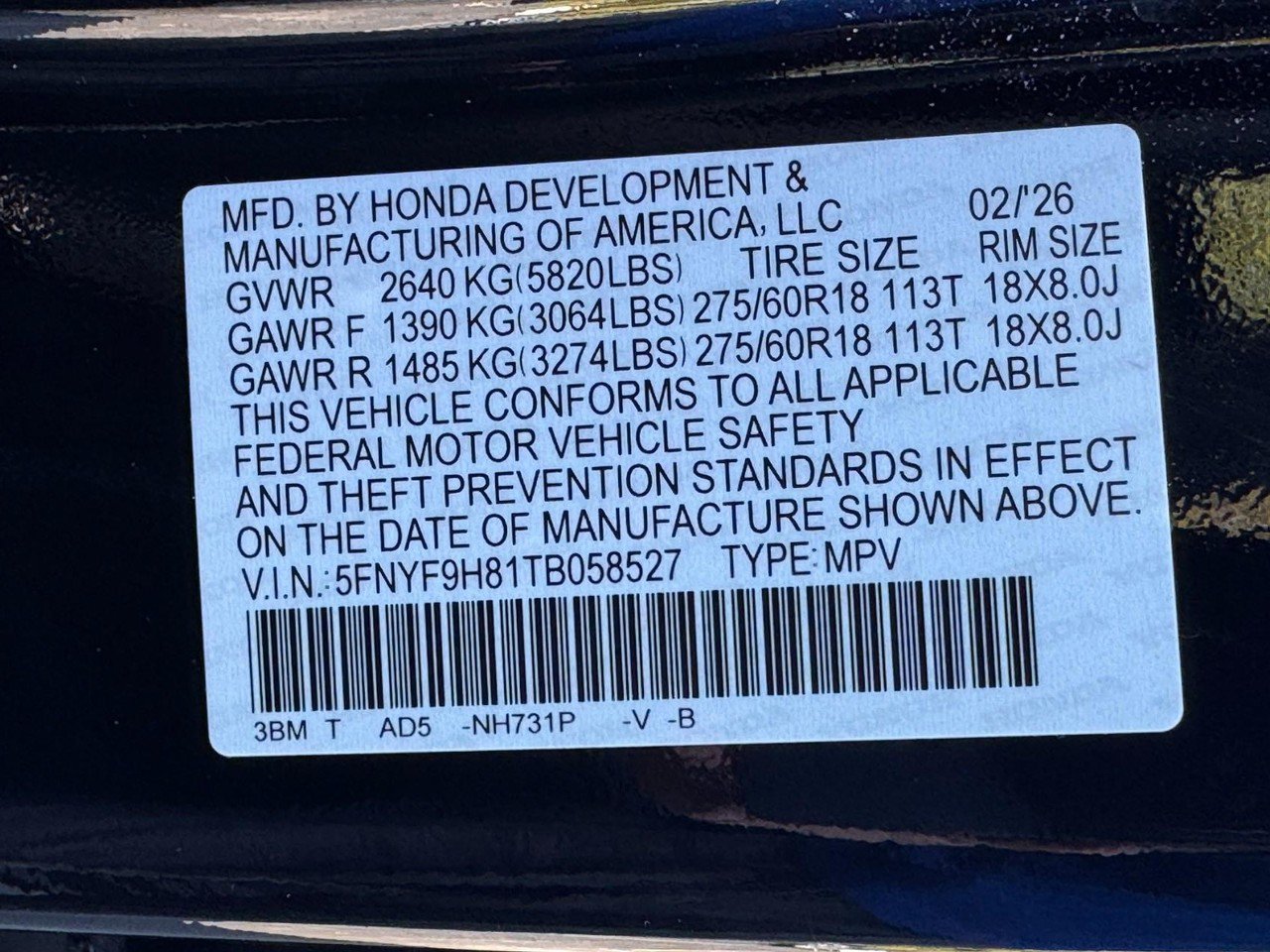 Certified 2026 Honda Passport TrailSport Elite image 28