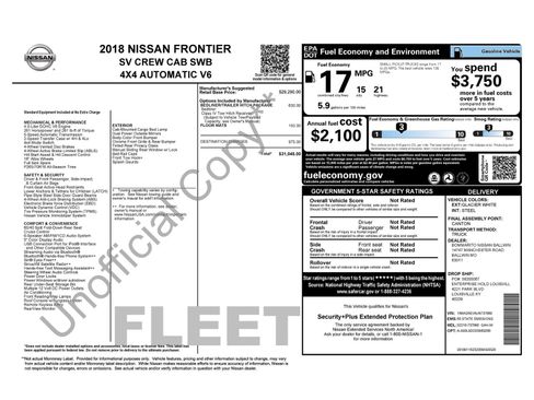 Used 2018 Nissan Frontier SV AWD/4WD image 4