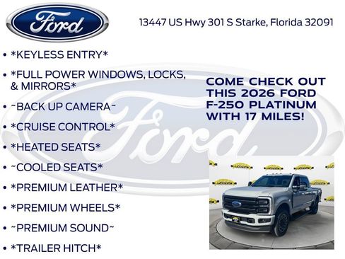 New 2026 Ford F250 Platinum image 10