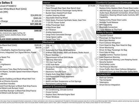 Used 2023 Kia Seltos S w/ Navigation Package image 10